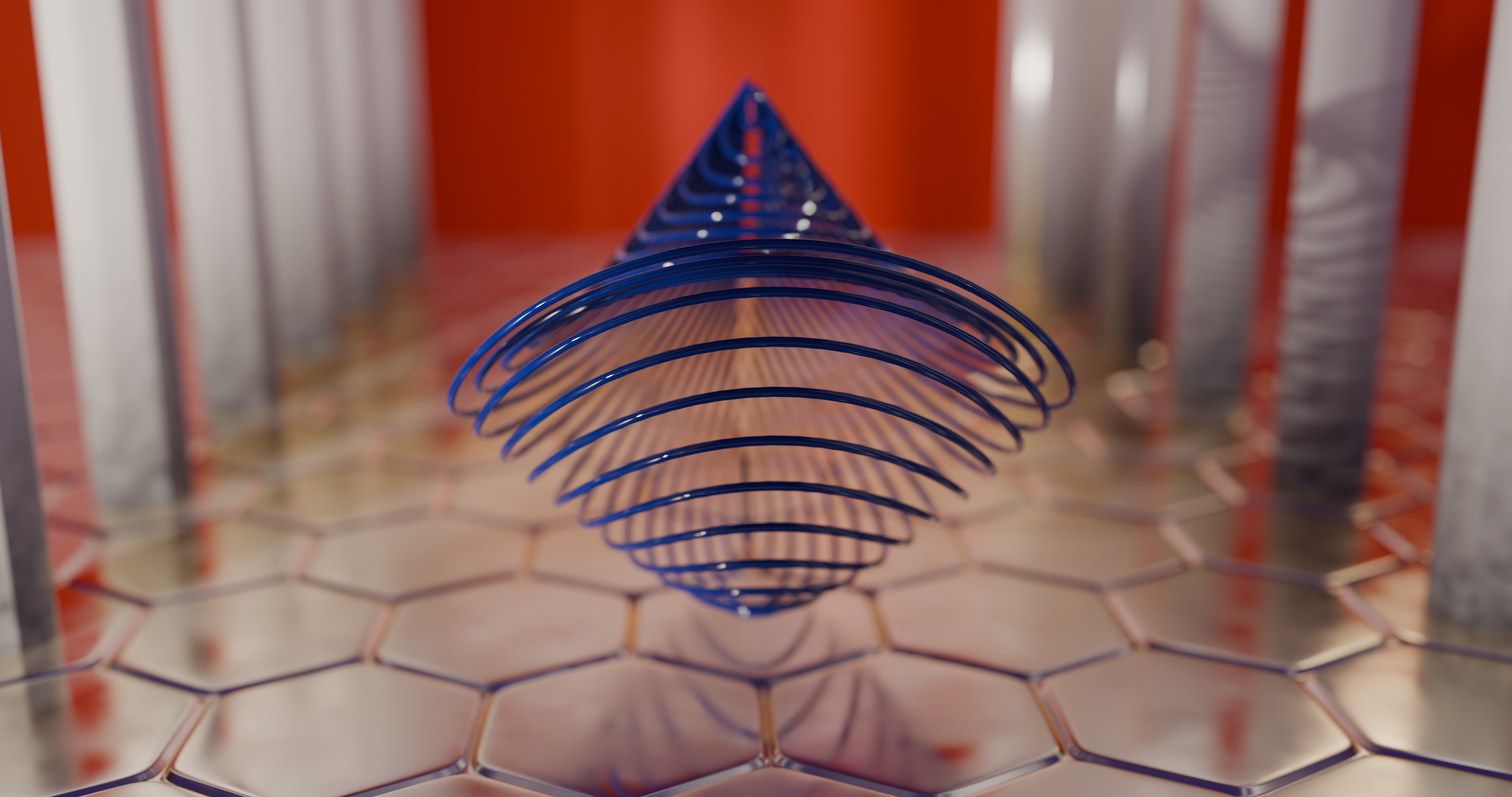 Center-left-facing view of object